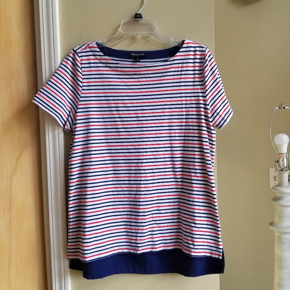 Jones New York Striped Blouse